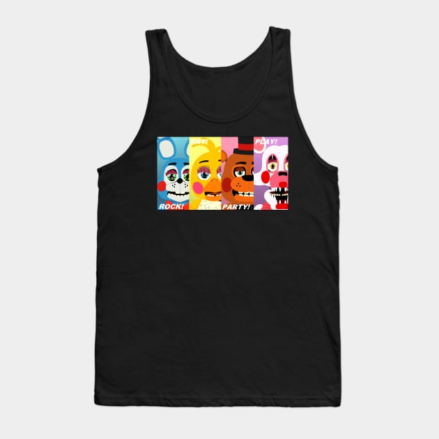 ROCK! EAT! PARTY! PLAY! Tank Top by dagdasgodslayer